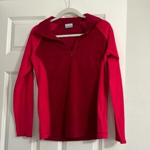 Columbia two tone pink 3/4 zip women’s size small